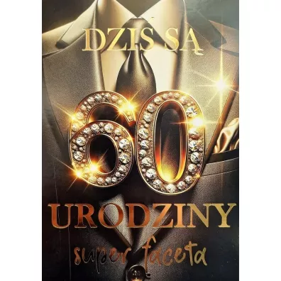 Yeku Karnet 3K 60 urodziny super faceta (17,5x12,5cm) 3K 062