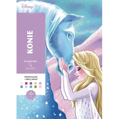 Art therapy. Kolorowanka antystresowa. Disney. Konie. Zagadkowe rysunki - Sophie Marie