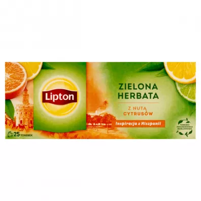 Lipton Herbata zielona z nut� cytrus�w 25 x 1.3 g