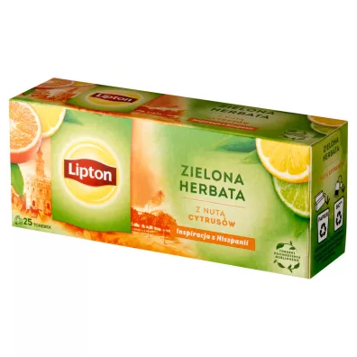 Lipton Herbata zielona z nut� cytrus�w 25 x 1.3 g