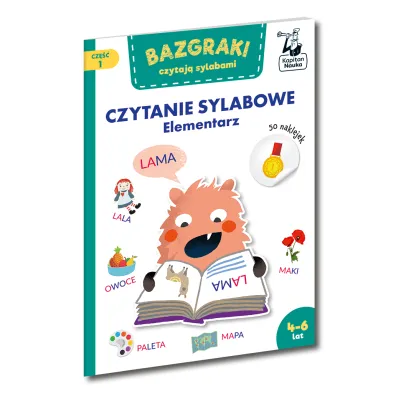 Bazgraki czytaj� sylabami. Czytanie sylabowe. Elementarz. Kapitan Nauka