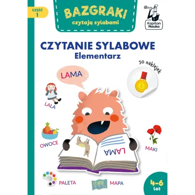 Bazgraki czytaj� sylabami. Czytanie sylabowe. Elementarz. Kapitan Nauka