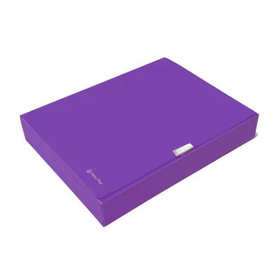 Panta Plast Teczka A4 box neon 55 mm fioletowa