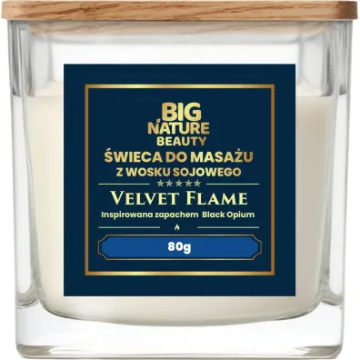 Big Nature �wieca sojowa do masa�u inspirowana zapachem BLACK OPIUM 80 g