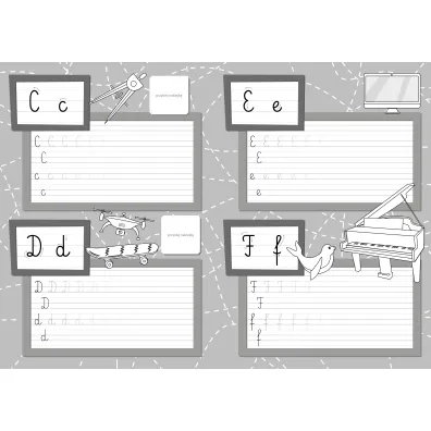 Ksi��ka edu. A4  Naklejki Moje pierwsze literki SKRZAT 077971