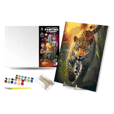 Qbee Malowanie po numerach - Wdzi�ku drapie�nika 40x50cm