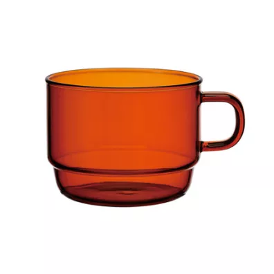 Hario Colors Stacking Mug Cup Szklany kubek bursztynowy 300 ml