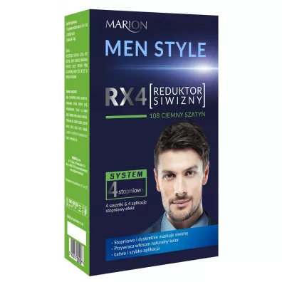 Marion Men Style RX4 4 stopniowy reduktor siwizny 108 Ciemny Szatyn 60 ml