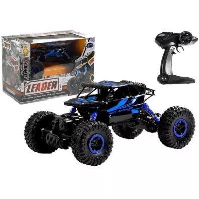 Auto RC 1:18 niebieskie Leantoys