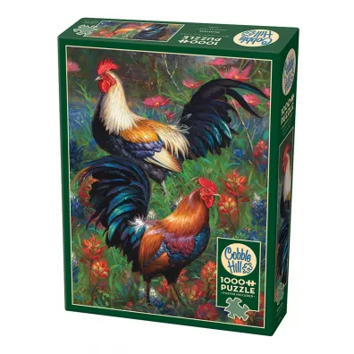 Puzzle 1000 el. Koguty Cobble Hill