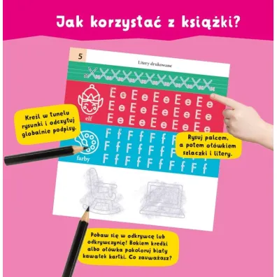 Multisensoryczna kaligrafia. Litery drukowane