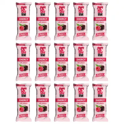 BeRaw Baton Raspberry choco power zgrzewka 15 x 40 g