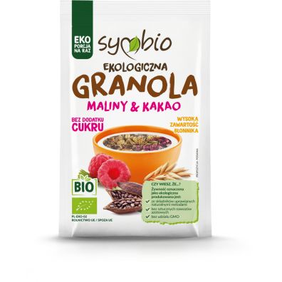 Symbio Granola maliny i kakao 50 g Bio