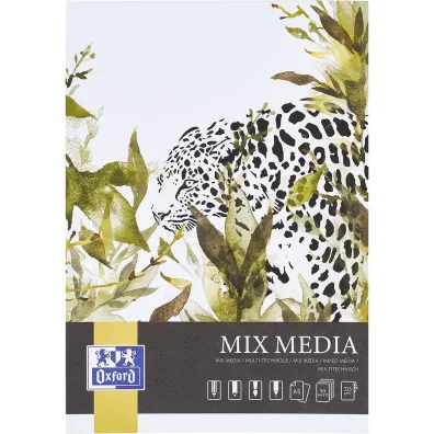 Hamelin Blok artystyczny A5/50K mix media 225g klejony bia�y 50 kartek