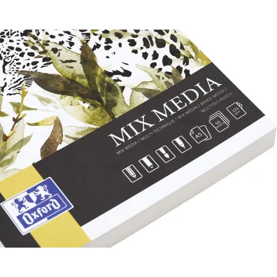 Hamelin Blok artystyczny A5/50K mix media 225g klejony bia�y 50 kartek