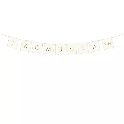 PartyDeco Baner I Komunia �w. 15x133 cm