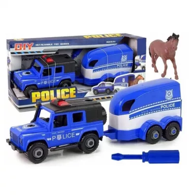 Auto policyjne z przyczep� i konikiem Toys Pawe� Wojda