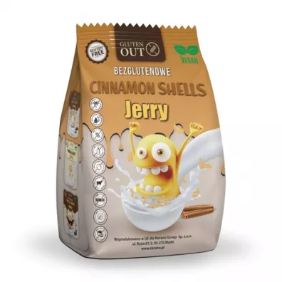 Jerry Muszelki zbo�owe cynamonowe bezglutenowe 375 g