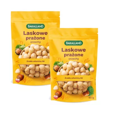 Bakalland Orzech laskowy blanszowany Zestaw 2 x 90 g