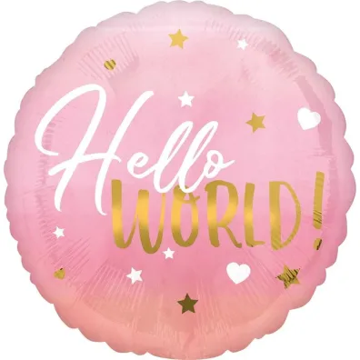 Amscan Balon foliowy Hello World