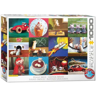 Puzzle 1000 el. �mieszne myszy Eurographics