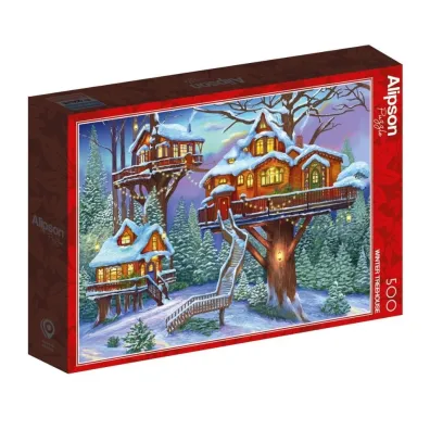 Puzzle 500 el. Domki na drzewach Alipson