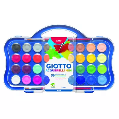 Giotto Farby akwarelowe w pastylkach 36 kolorw