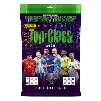 Megazestaw startowy Top Class 2025 Pure Football Panini