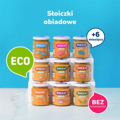 Smileat S�oiczek z ekologicznymi warzywami i komos� ry�ow� po 6 miesi�cu 230 g Bio