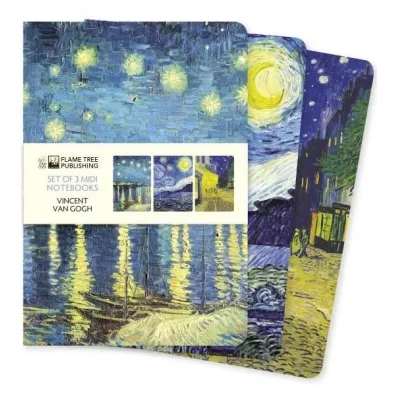 Flame Tree Zestaw 3 notatnik�w MIDI Vincent van Gogh