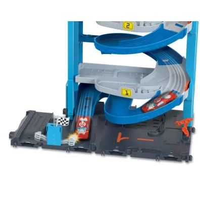 Hot Wheels. City Wy�cigowa wie�a z transformacj�. Zestaw HKX43 Mattel