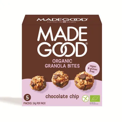 Madegood Granola bites z czekolad� bezglutenowe 5 x 24 g Bio