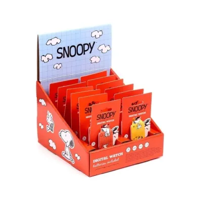 Puckator Zegarek cyfrowy silikonowy Peanuts Snoopy MIX