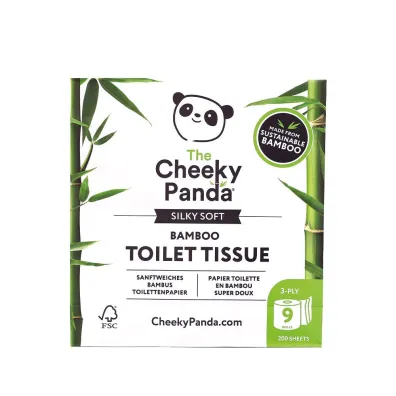 The Cheeky Panda Hipoalergiczny papier toaletowy trzywarstwowy z bambusa 9 szt.
