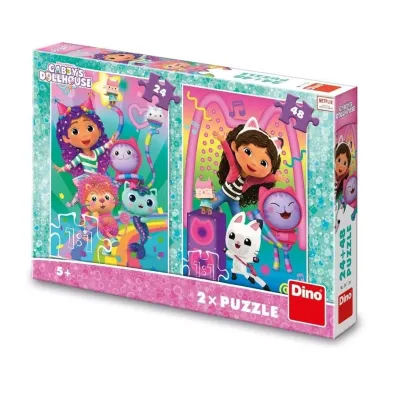 Puzzle Koci Domek Gabi Disco Party 2w1 Dino Toys