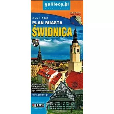 Plan miasta - �widnica, powiat �widnicki 1:9 000