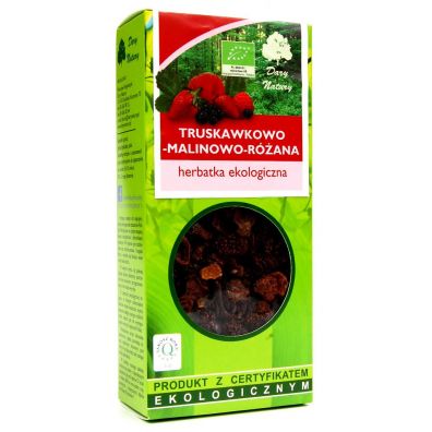 Dary Natury Herbatka truskawkowo-malinowo-różana 100 g Bio