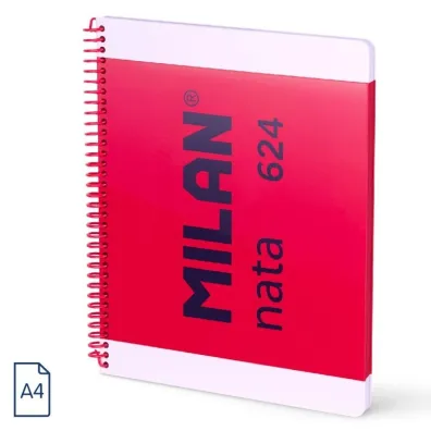 Milan Zeszyt na spirali A4 1918 r�owy linia 80 kartek