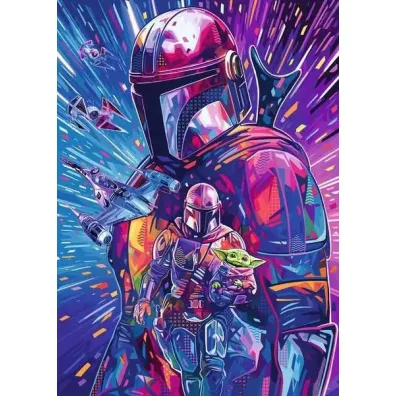 Puzzle 500 el. 2D Star Wars The Mandalorian Ravensburger
