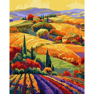 Ideyka Malowanie po numerach - Kolorowy krajobraz 40x50cm
