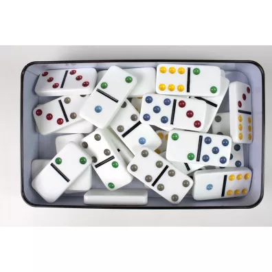 Domino szstkowe (klasyczne) Deluxe w puszce