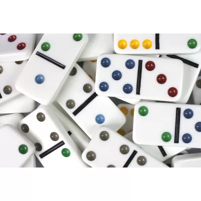 Domino szstkowe (klasyczne) Deluxe w puszce