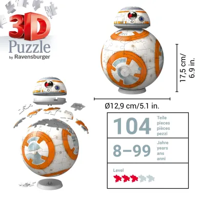 Puzzle 99 el. 3D Star Wars BB-8 Ravensburger
