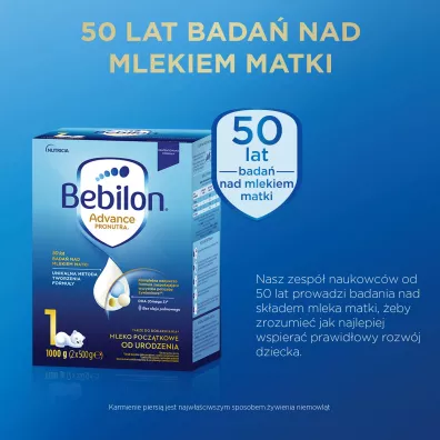 Bebilon 1 Advance Pronutra Mleko pocztkowe od urodzenia 1 kg