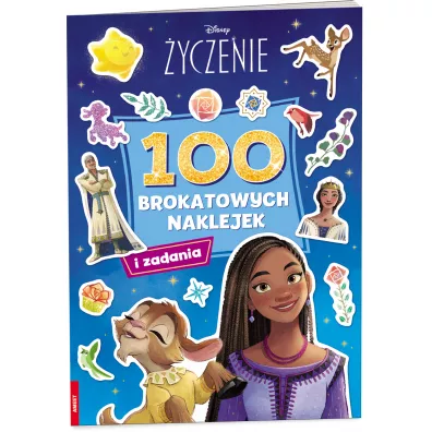 100 brokatowych naklejek. Disney �yczenie