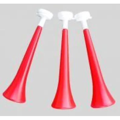 Arpex Tr�bka kibica 31 cm plastikowa bia�o-czerwona