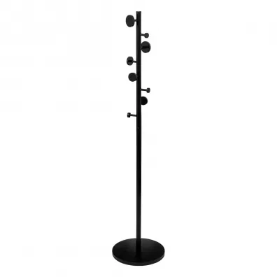 5five Simply Smart Nowoczesny wieszak stojcy czarny 176 cm