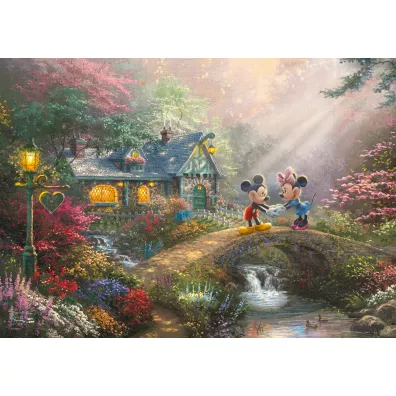 Puzzle 500 el. Thomas Kinkade Miki i Minnie puszka Schmidt