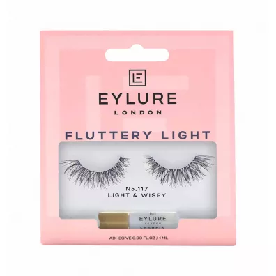 Eylure Fluttery Light Lashes sztuczne rz�sy z klejem efekt wype�nienia No. 117