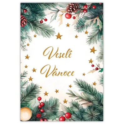 Trend Karnet Weso�ych �wi�t - Vesele Vanoce Cestina